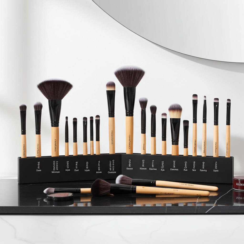 24 Piece Makeup Brush Set with Bag | 5 Colours