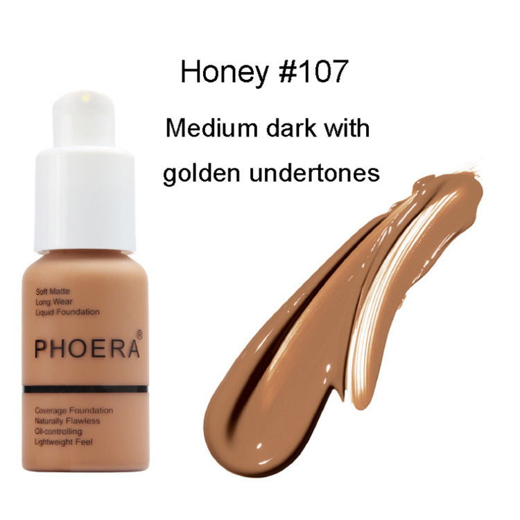 Oil control matte concealer foundation cream - shine-free finish
