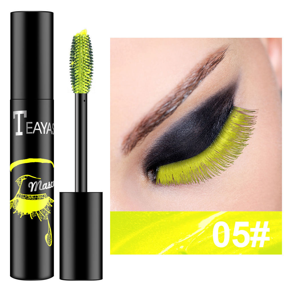 color fluorescent mascara - buildable volume formula