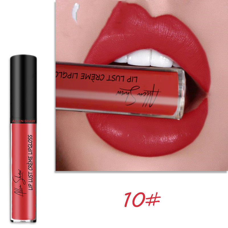 Creamy lip glaze silky texture lip gloss lipstick shade 12