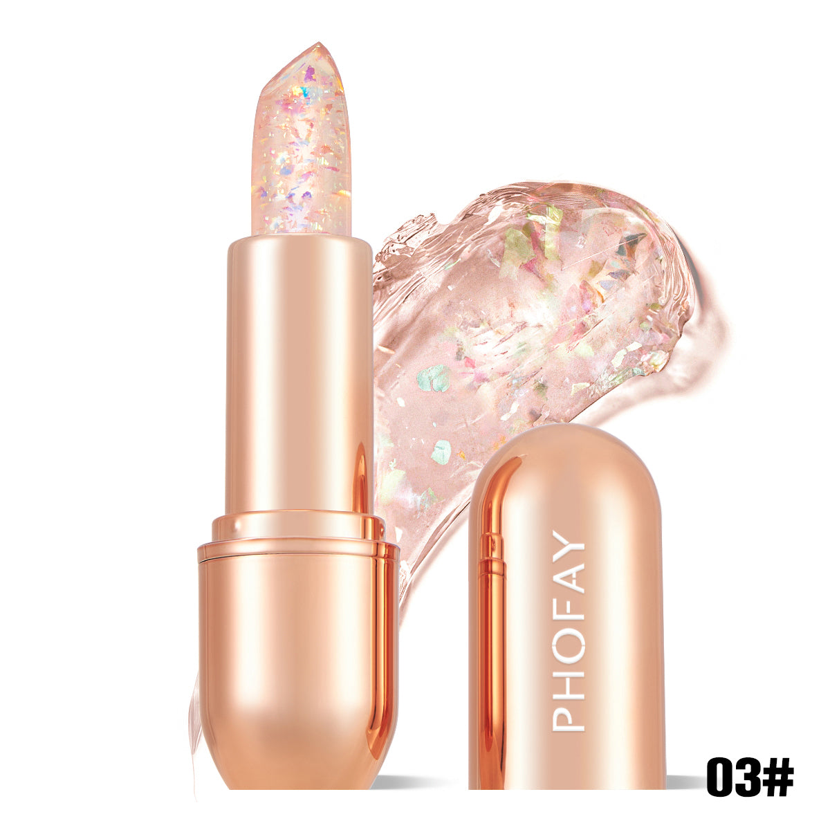 PHOFAY colour changing warm lipstick shade 03