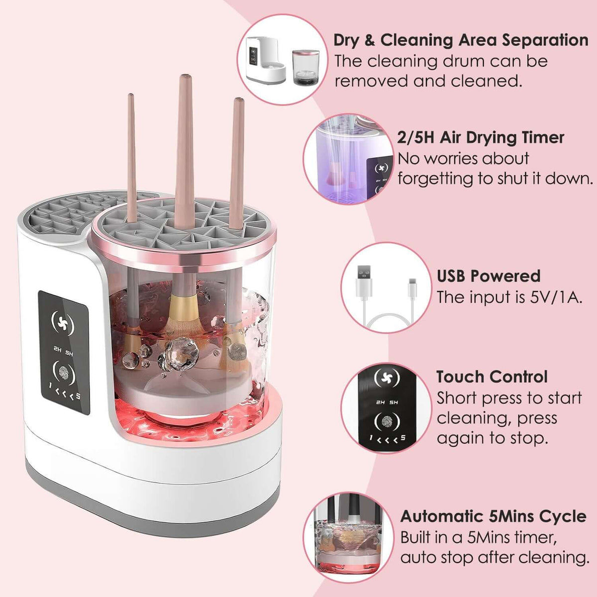 electric makeup brush cleaner