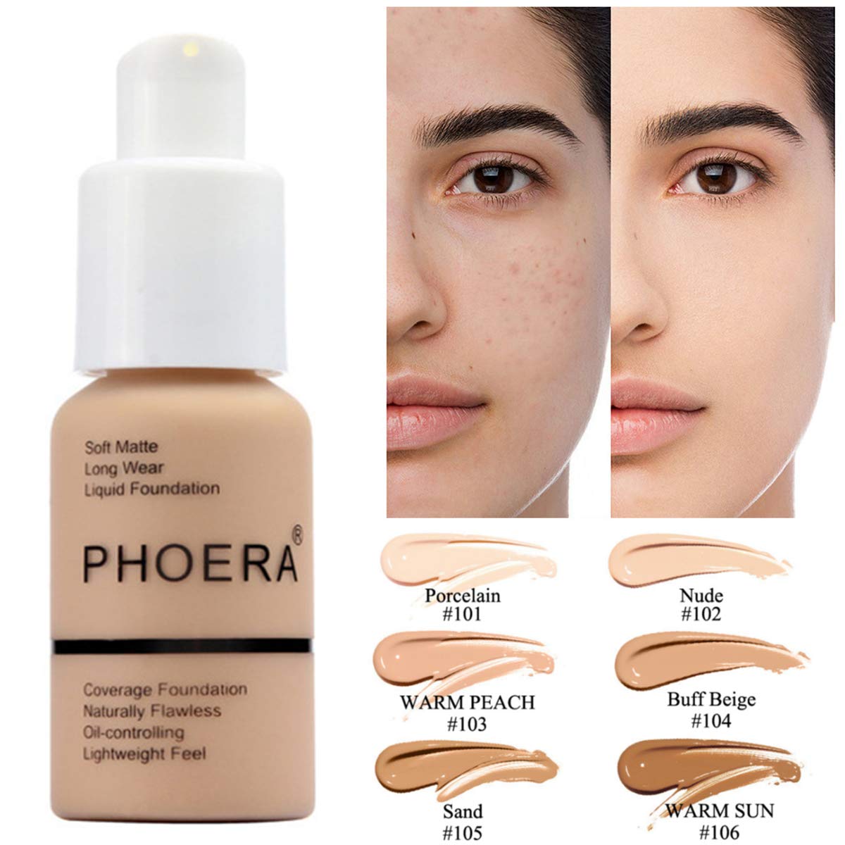 Oil control matte concealer foundation cream by Evo Beauty