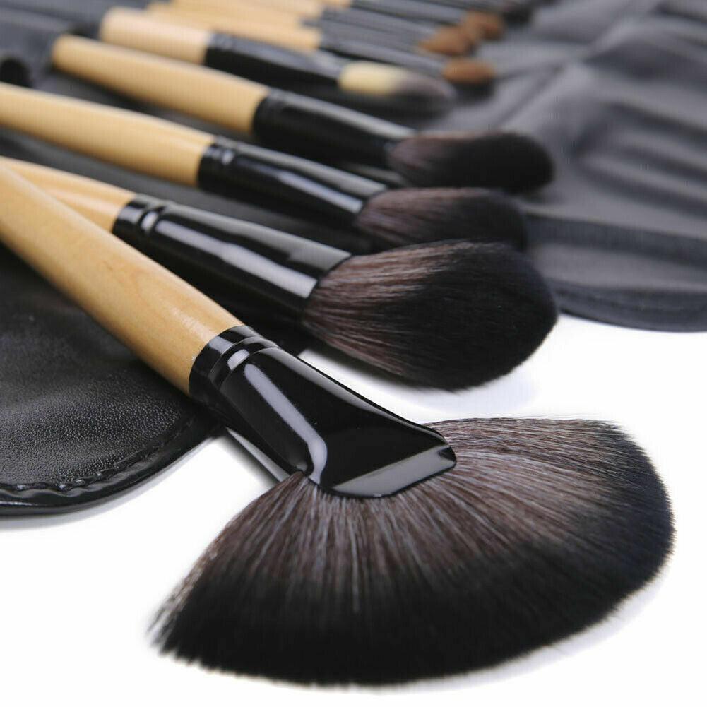 24 Piece Makeup Brush Set with Bag | 5 Colours