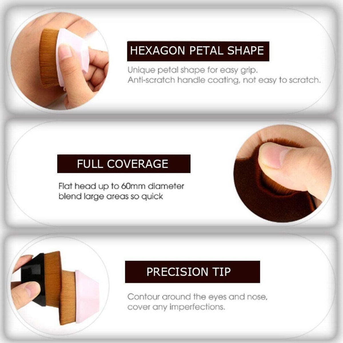 Foundation Blending Brush | High-Density BB CC Cream & Powder