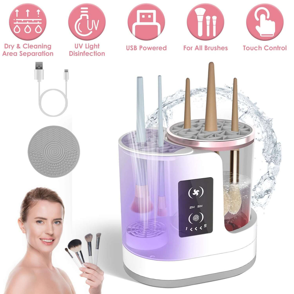 electric makeup brush cleaner