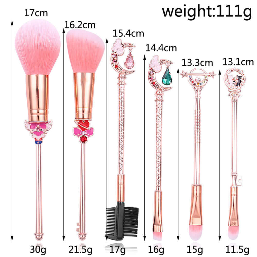 5-piece makeup brush set