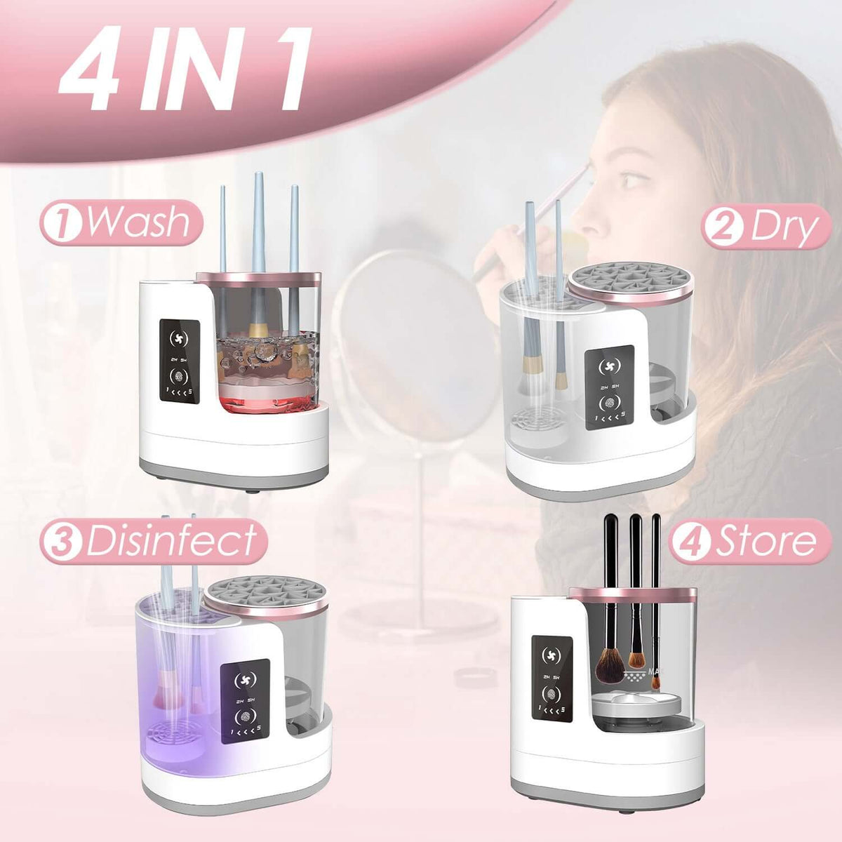 electric makeup brush cleaner
