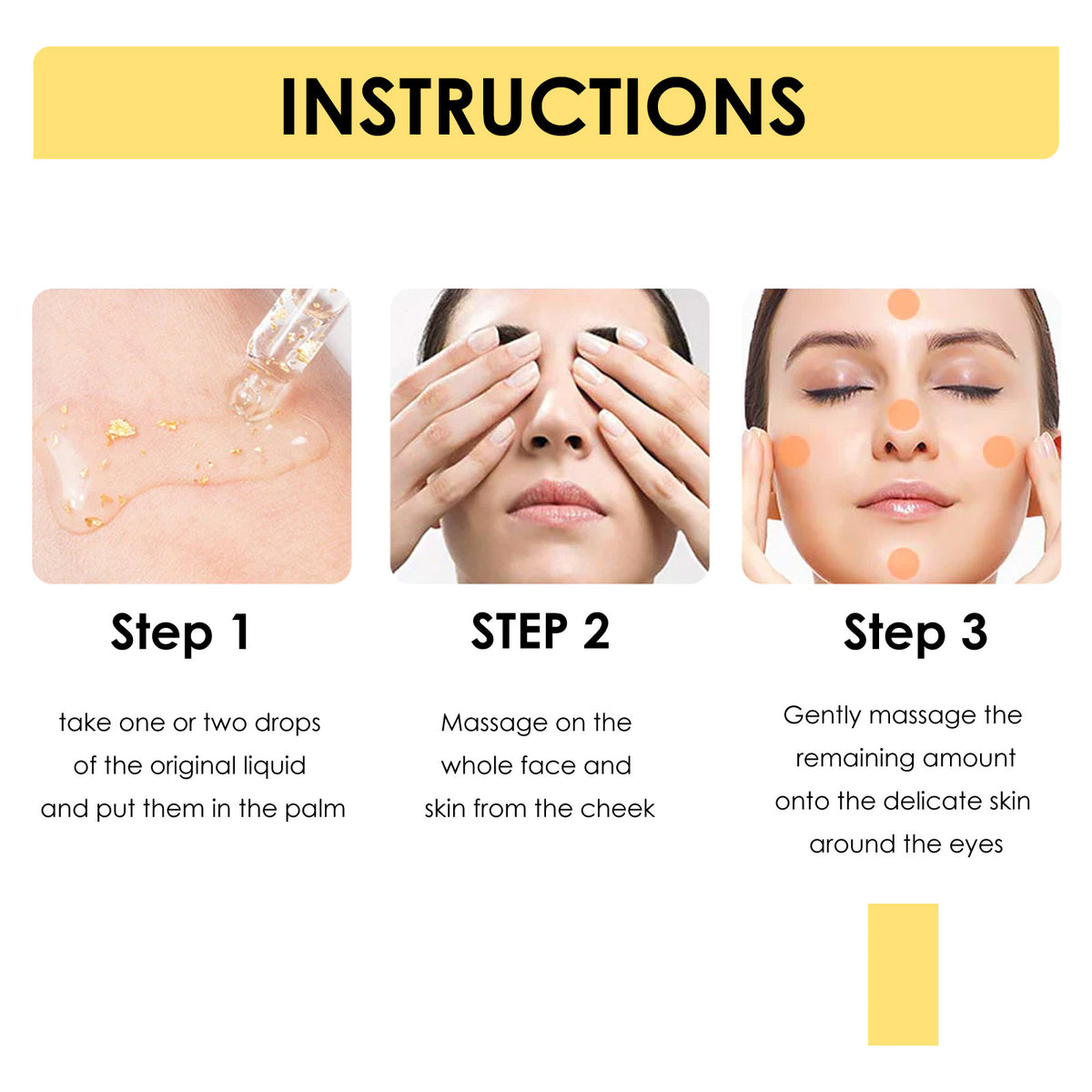 24K gold collagen protein lifting face essence texture