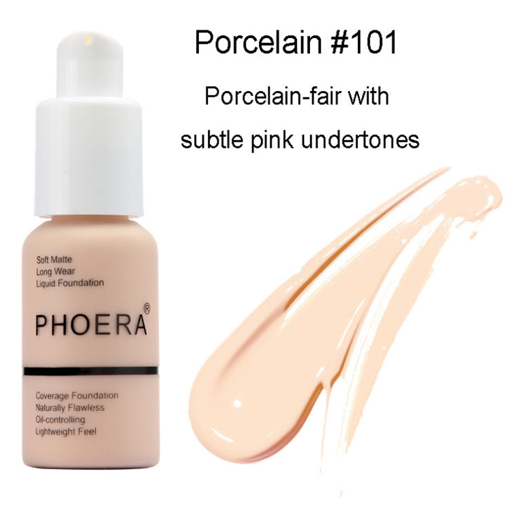 Oil control matte concealer foundation cream - application