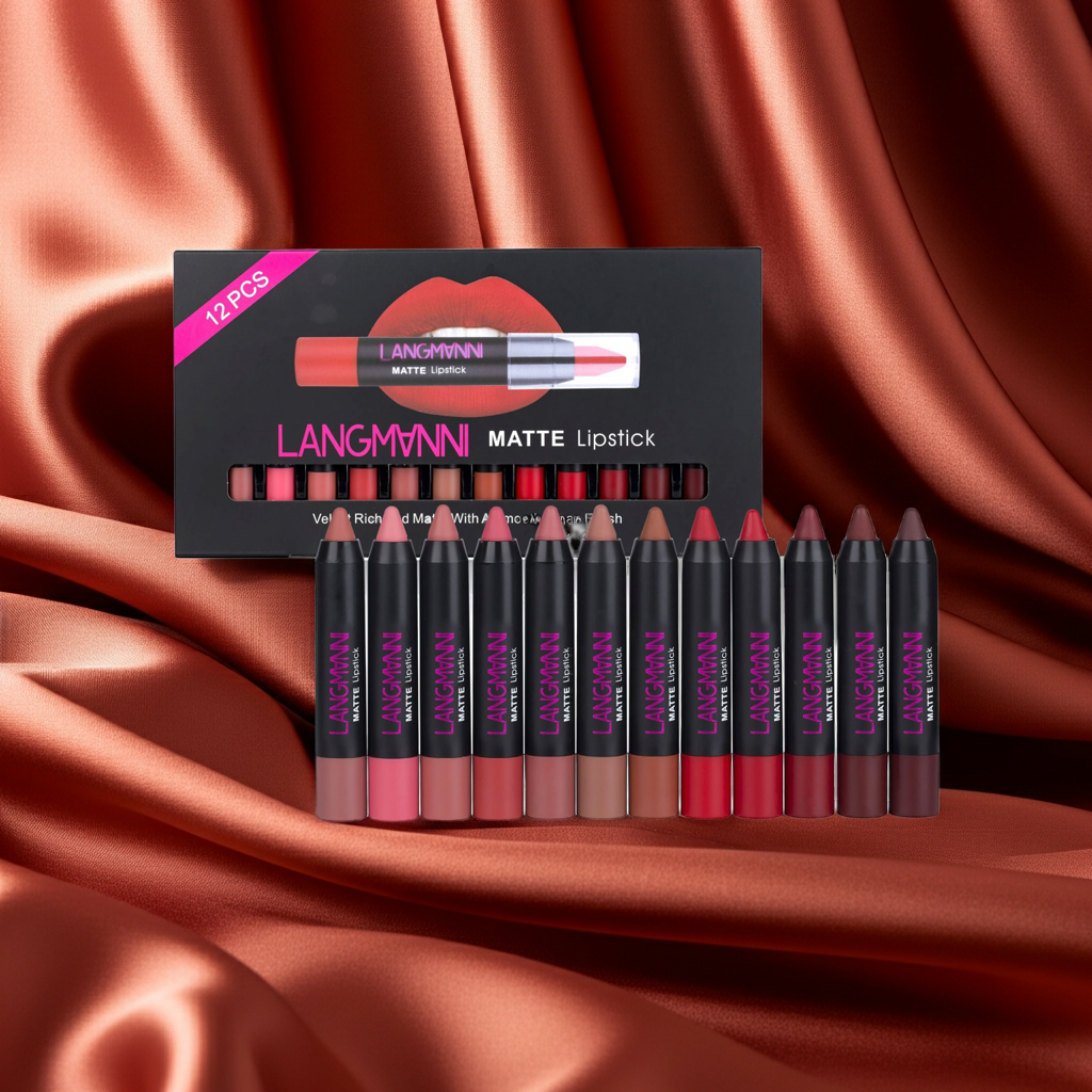 Non-Stick Matte Lipstick & Lip Gloss Set | Long-Lasting Transfer-Proof Formula - Evo BeautyEvoBeautyLab