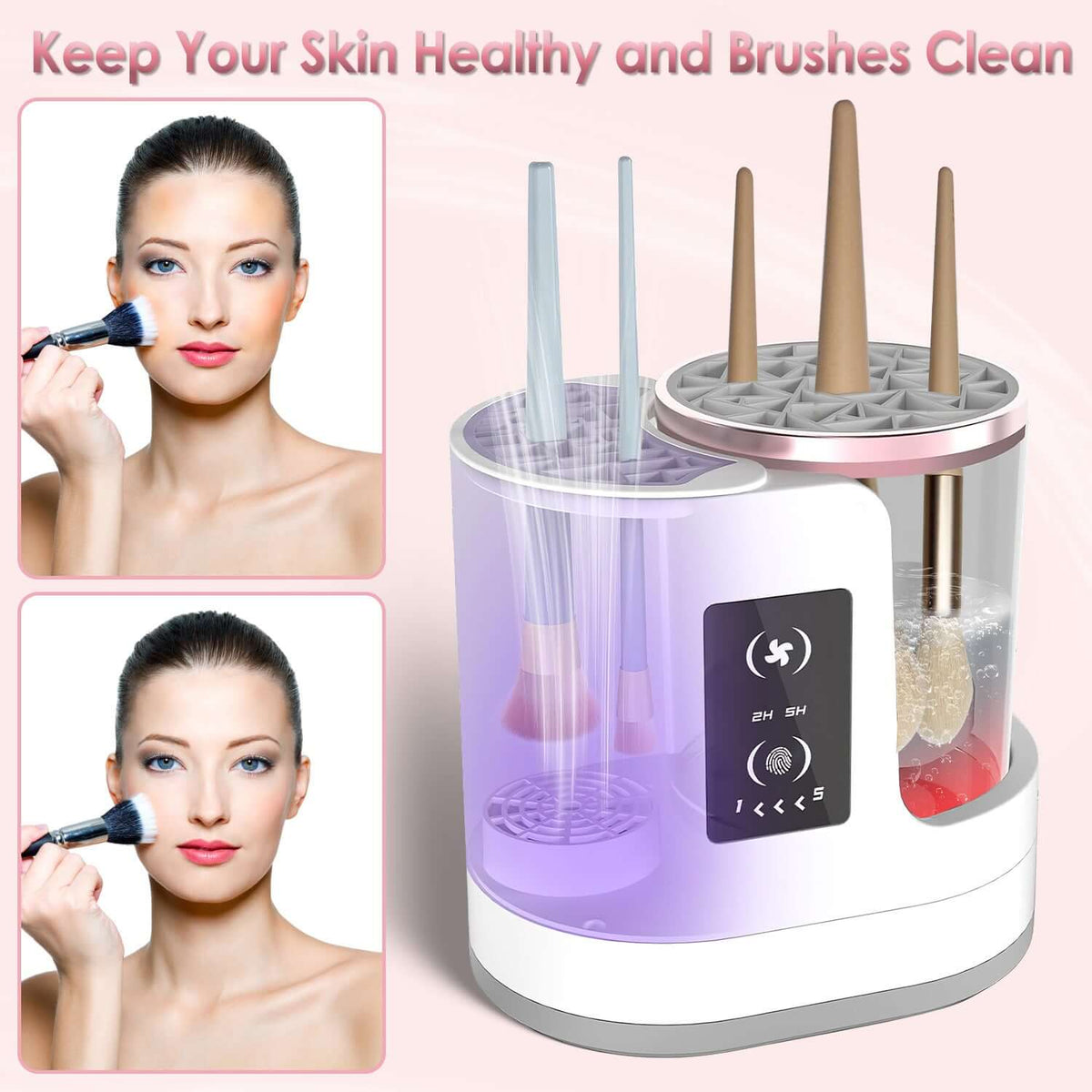 electric makeup brush cleaner