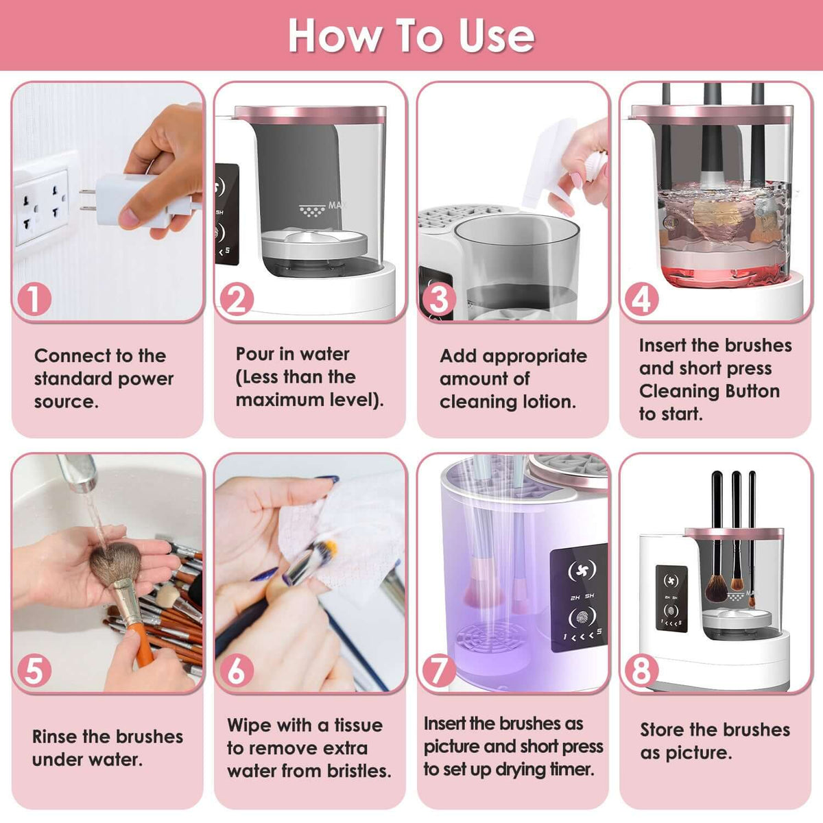electric makeup brush cleaner