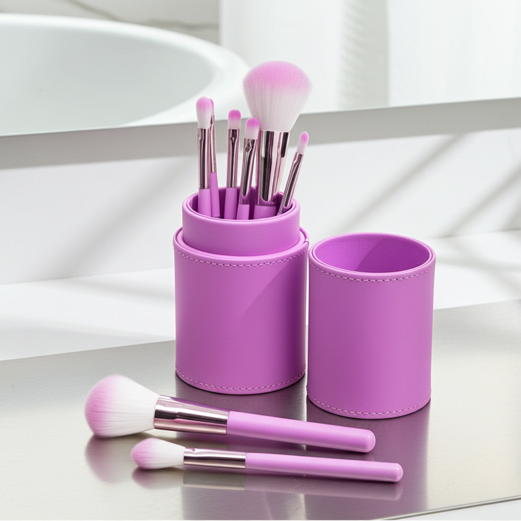 8 Piece Makeup Brush Set | Eyeshadow, Blush & Foundation