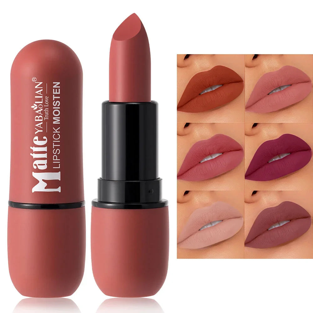 matte waterproof lipstick velvet finish - red shade