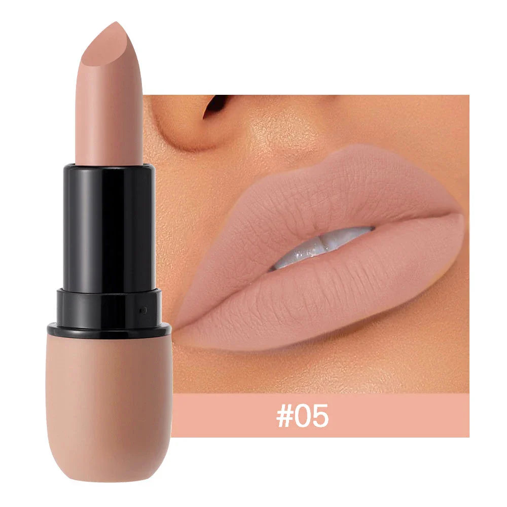 matte waterproof lipstick velvet finish - berry shade