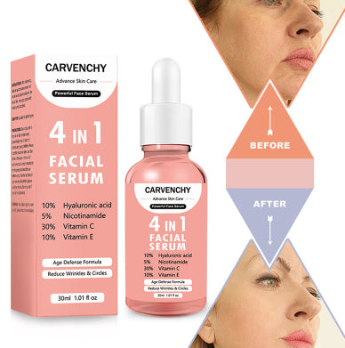 Advanced skin care 4-in-1 facial serum anti-ageing treatment