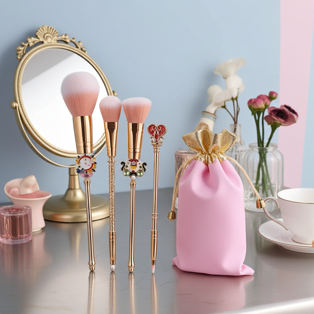 Gold Makeup Brush | Professional Gold & Rose Gold Beauty Brush