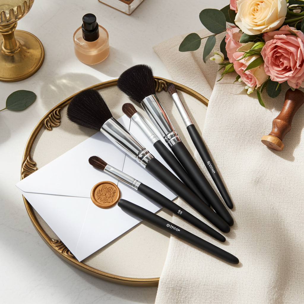 Professional Makeup Brush Set | 4-Piece Complete Collection