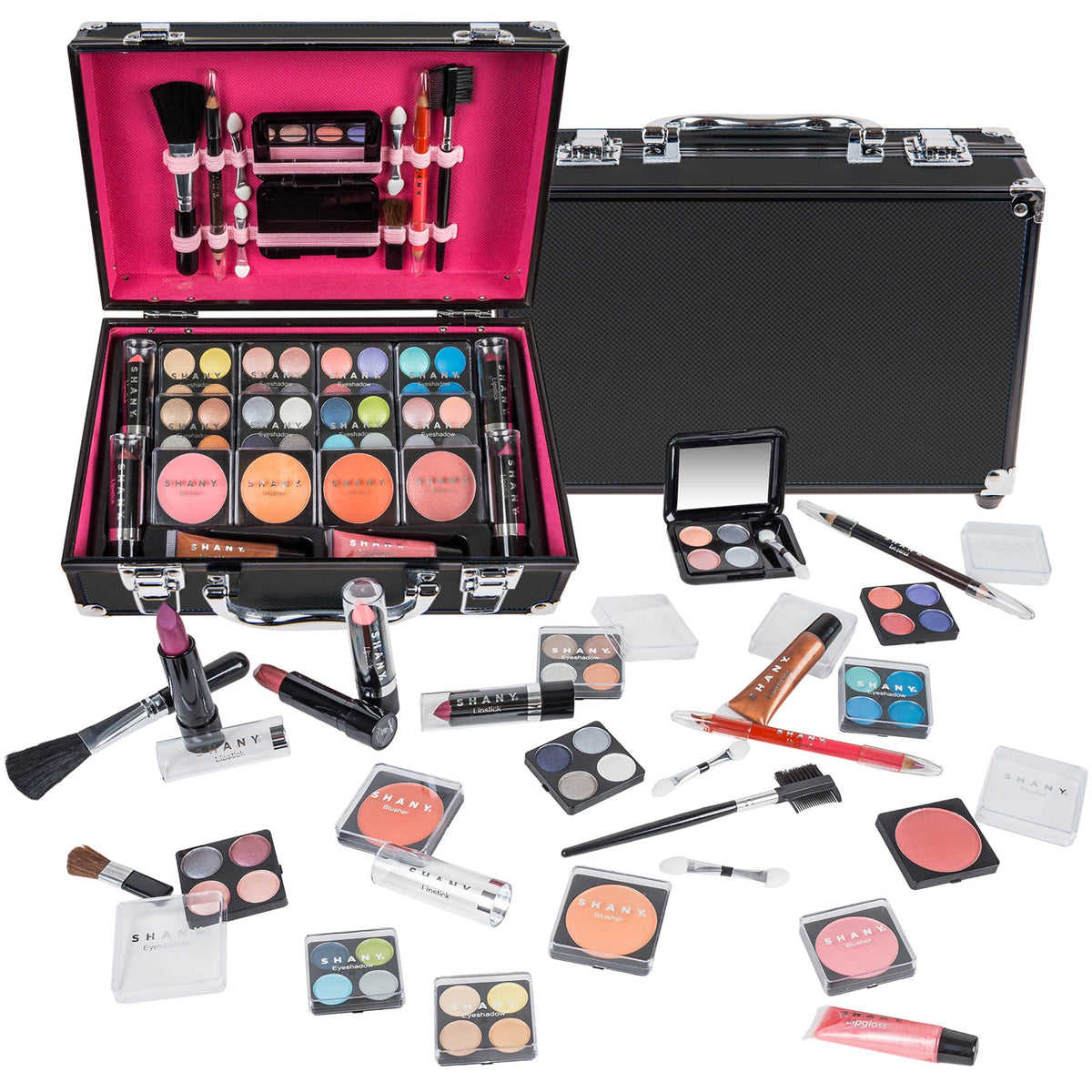 makeup train case set - travel ready beauty kit