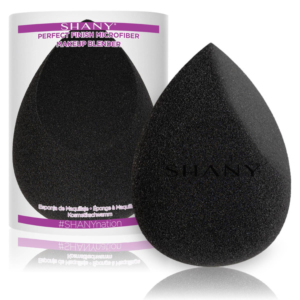 SHANY Perfect Finish Makeup Blender Sponge - Full Size Latex-Free Beauty Sponge Microfiber For Foundation, Beauty Details, and Blending - Pink - SHOP PINK - APPLICATORS - ITEM# SH-BLENDER-A-PK