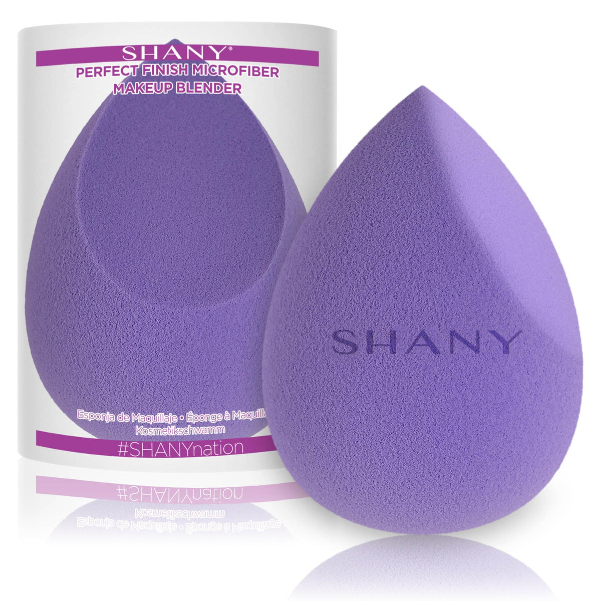 SHANY Perfect Finish Makeup Blender Sponge - Full Size Latex-Free Beauty Sponge Microfiber For Foundation, Beauty Details, and Blending - Pink - SHOP PINK - APPLICATORS - ITEM# SH-BLENDER-A-PK